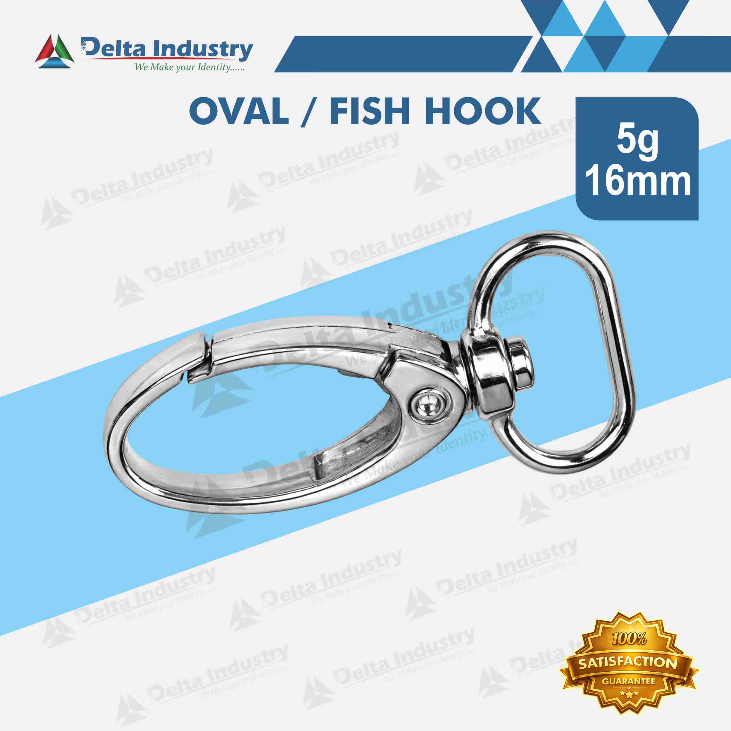 OVEL / FISH HOOK 5G 16 MM