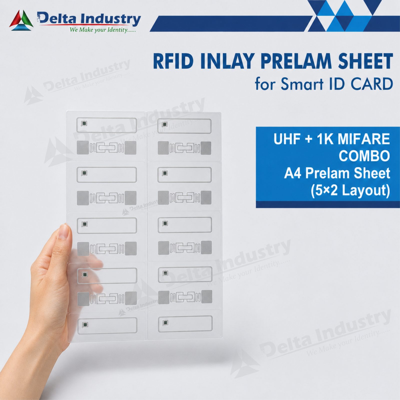 UHF + 1K MIRARE COMBO  A4 Prelam Sheet (5×2 Layout)
