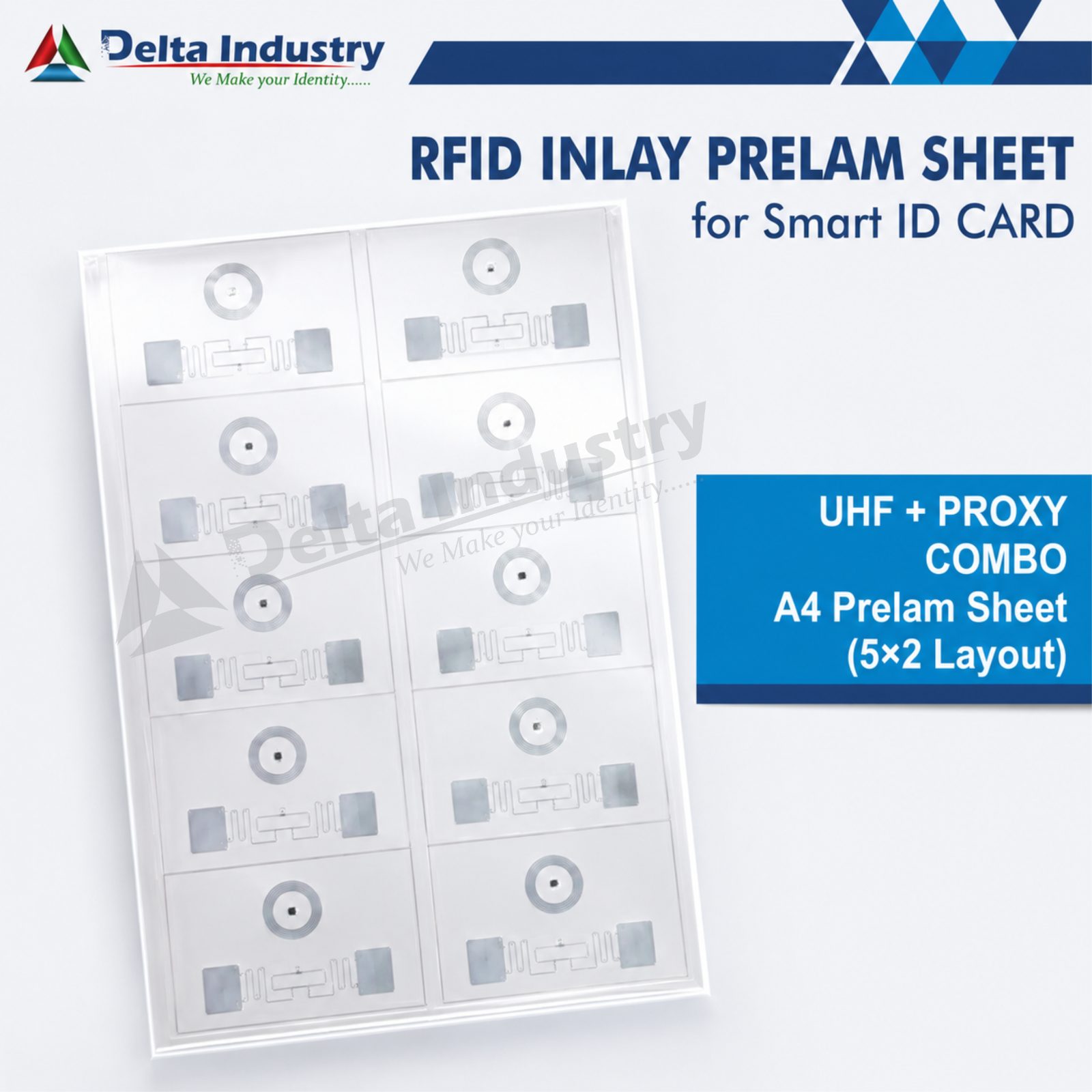 UHF + PROΧΥ COMBO A4 Prelam Sheet (5×2 Layout)