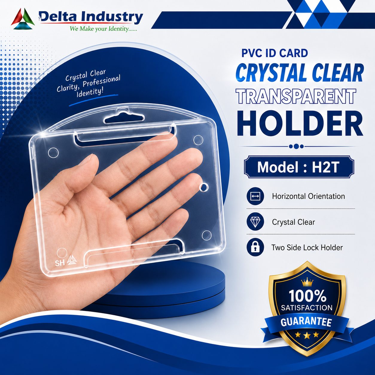 H2T PVC ID Card Holder