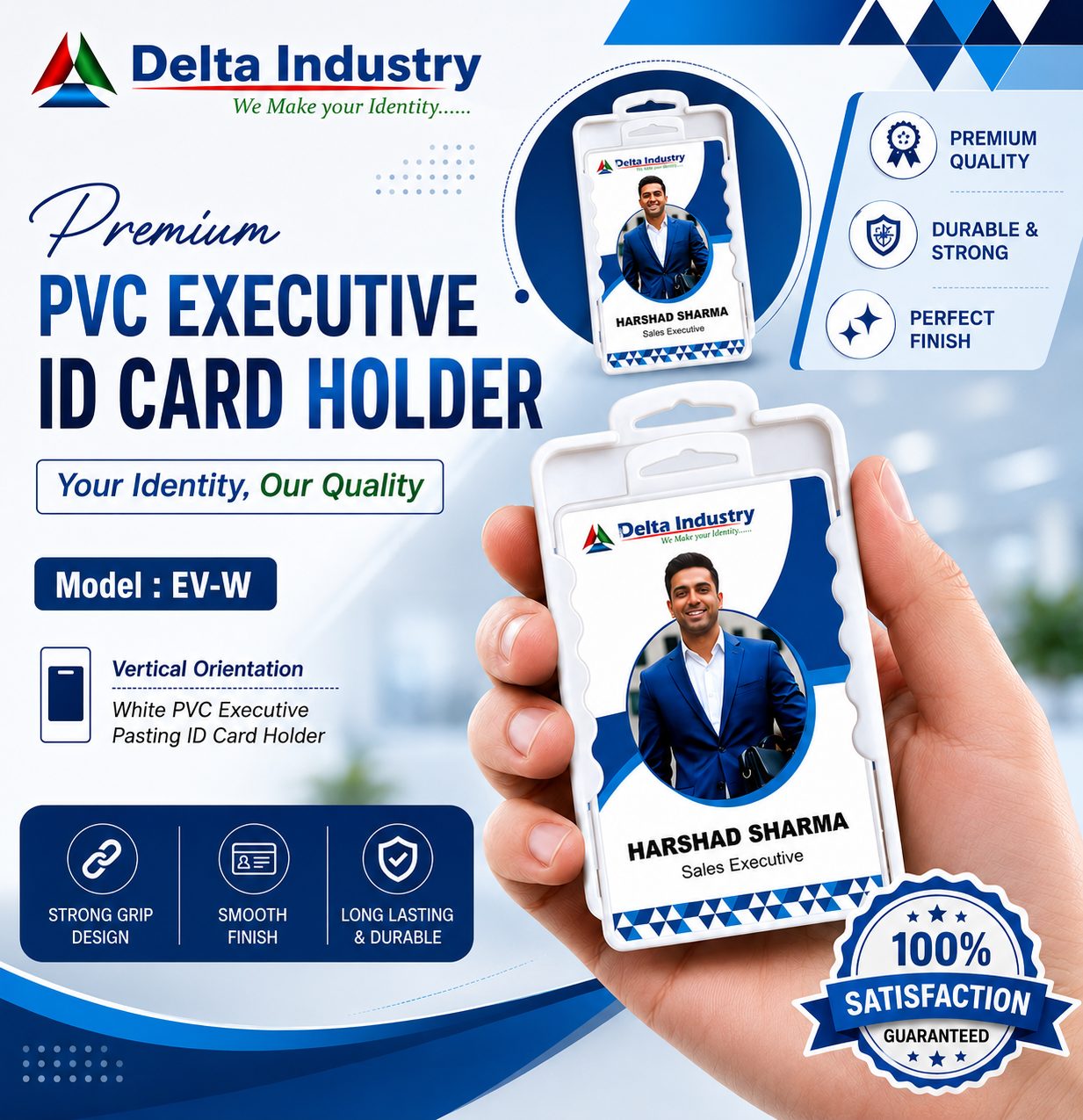 EV-W Executive Pasting ID Card Holder